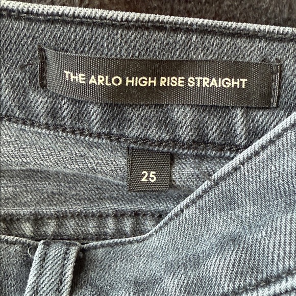 Aritzia Denim Forum The Arlo High Rise Straight Jeans in Black Size 25 - Picture 6 of 7
